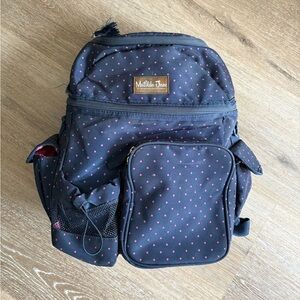 Matilda Jane Blue and Pink Backpack with Polka Dots